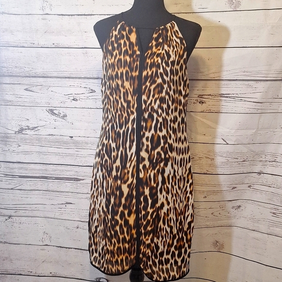 #1216 Worthington animal print dress sz 6 - Picture 1 of 8